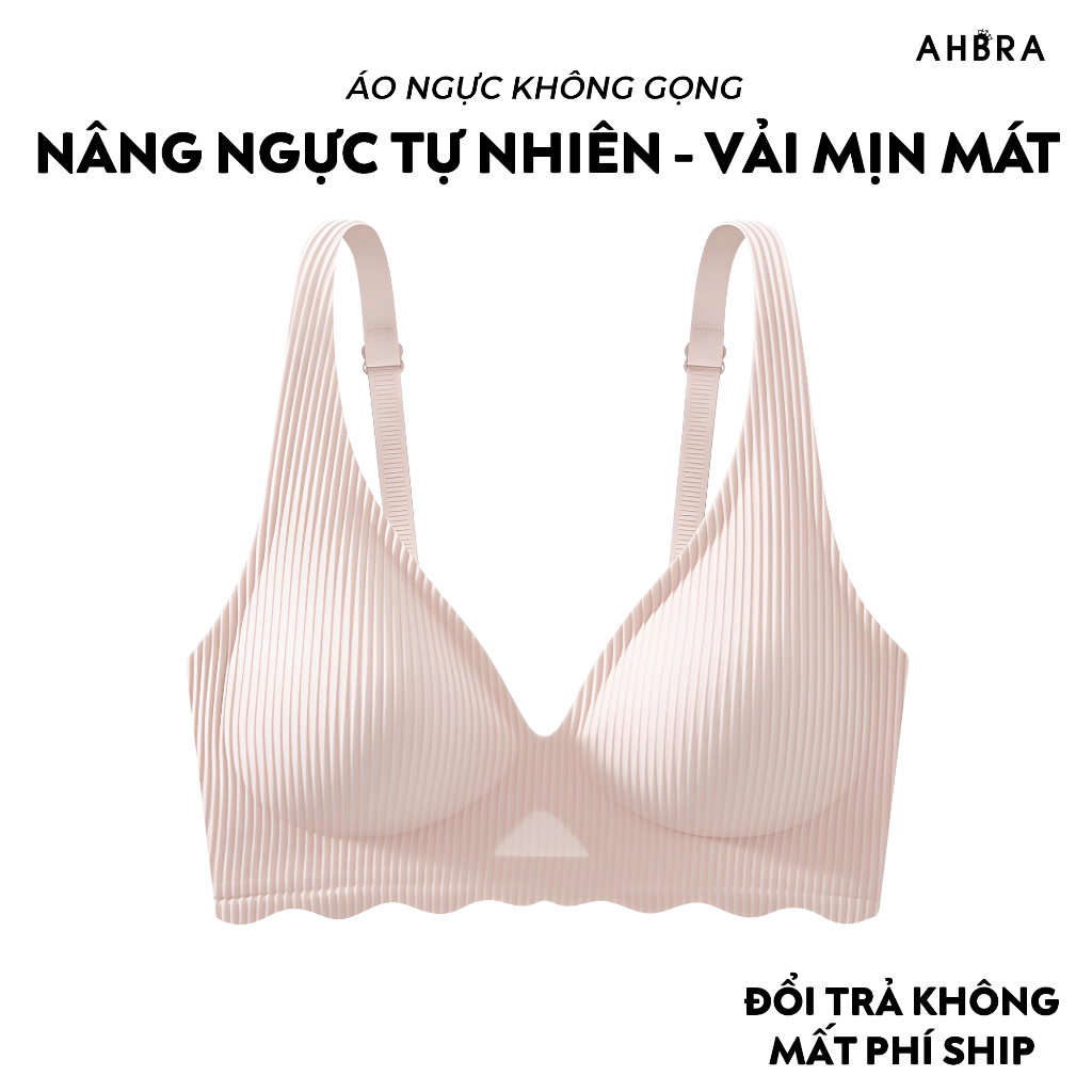 Áo Ngực Không Gọng AHBRA SA05 Su Đúc Nâng Đẩy Ngực Mút Mỏng