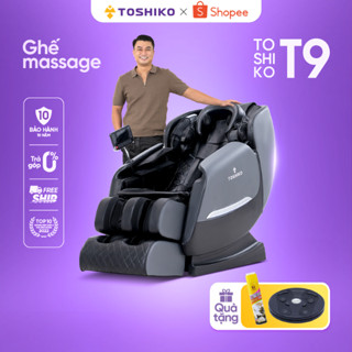 Ghế massage toàn thân Toshiko T9 con lăn 4D di chuyển giúp thư giãn tại nhà