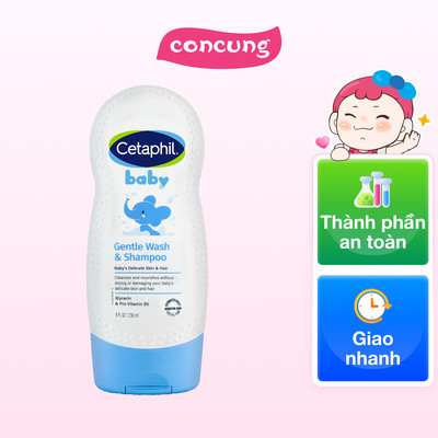 Sữa tắm gội toàn thân cho bé (Cetaphil Baby Gentle Wash&Shampoo) 230ml