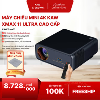 Máy chiếu Mini Kaw XMax 11 Ultra cao cấp (Google TV android 11) - Siêu Nét, Xem Phim Cực Đỉnh