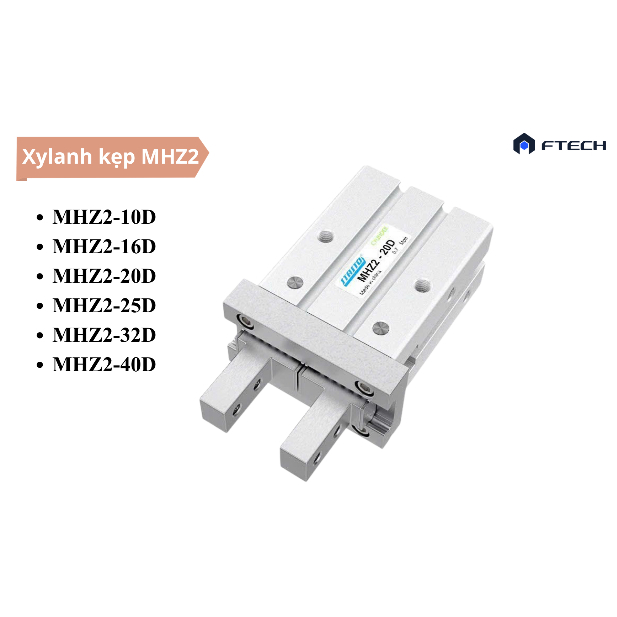[Giá Tốt] Xy lanh Kẹp MHZ2-10D, MHZ2-16D, MHZ2-20D, MHZ2-32D, MHZ2-40D Tác Động Kép