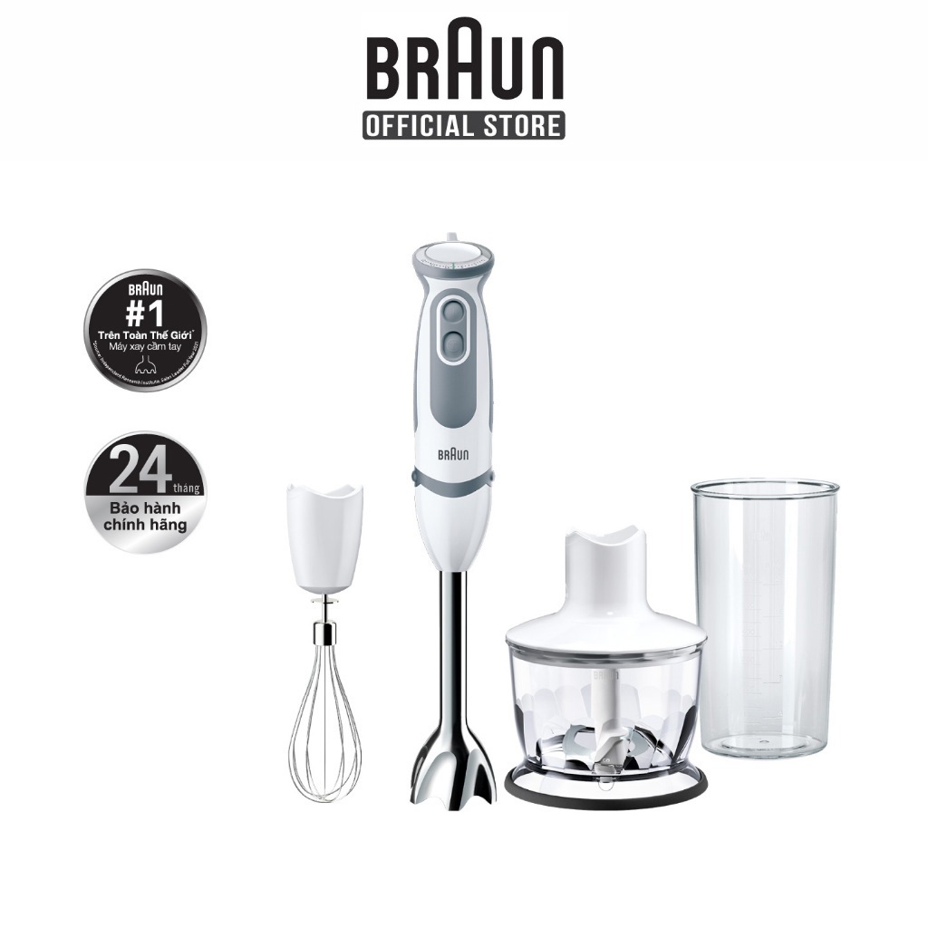 Máy xay cầm tay Braun MQ5235, Công suất 1000w, xay nhanh. BH 24 tháng.