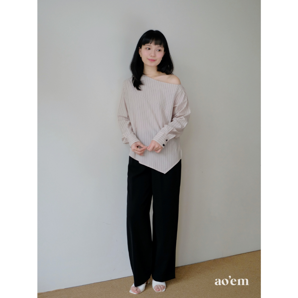 AO'EM STUDIOS | The Aoem Culottes - Quần Tây Nữ Ống Suông Rộng Chất Liệu Tuyết Mưa