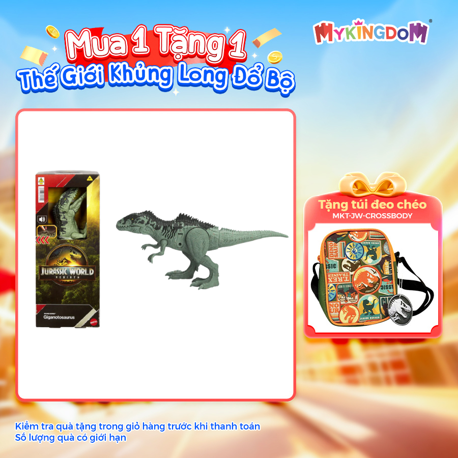 Đồ Chơi Mô Hình SaGa Khủng Long Chiến Đấu Giganotosaurus JURASSIC WORLD MATTEL JGM13/JGM12