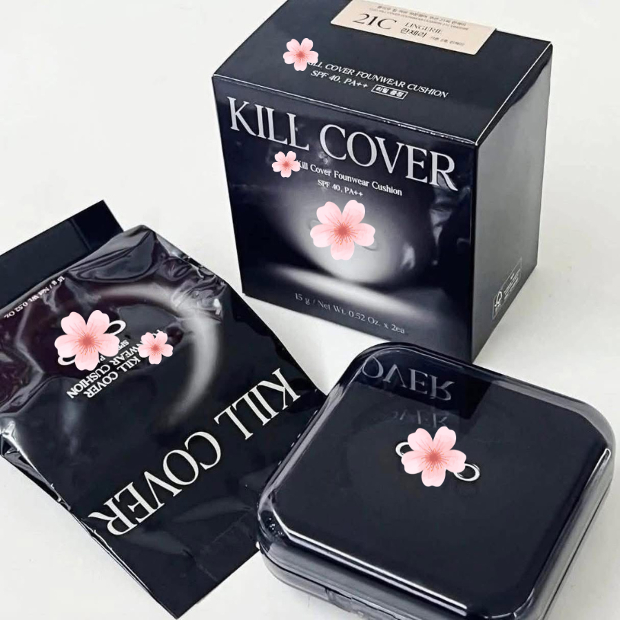 (VỎ ĐEN) Phấn nước Clio Kill Cover Founwear Cushion SPF40+ PA++