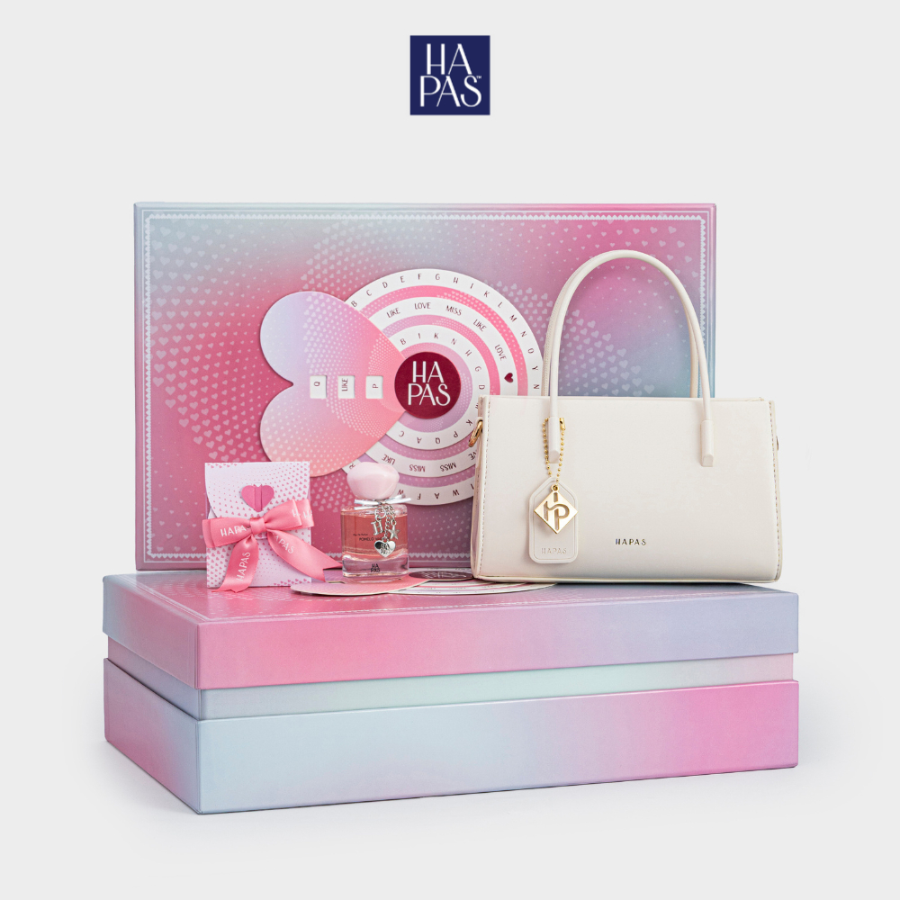 Bộ Quà Tặng Túi Xách "Ngọt Ngào" HAPAS 2026 - Món Quà Valentine 14/2 Ý Nghĩa Tặng Người Thương