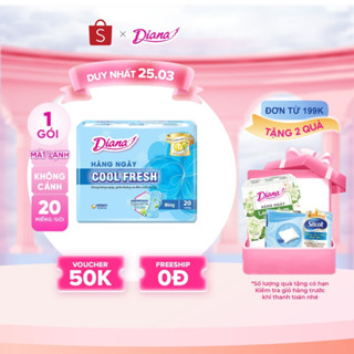 Băng vệ sinh Diana hàng ngày Sensi Cool Fresh 20 miếng/gói