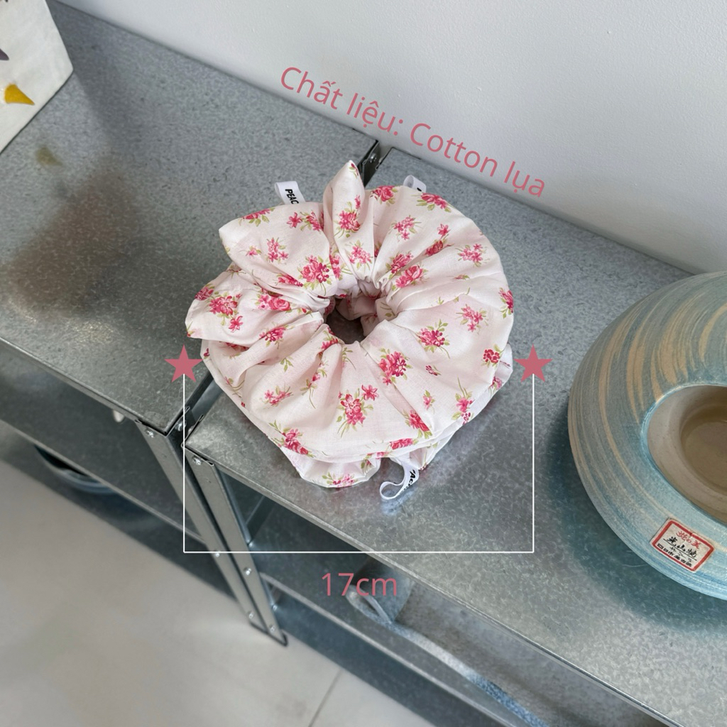 Achieve Peace - Paper Cotton Scrunchies dây cột tóc hoa (17cm)