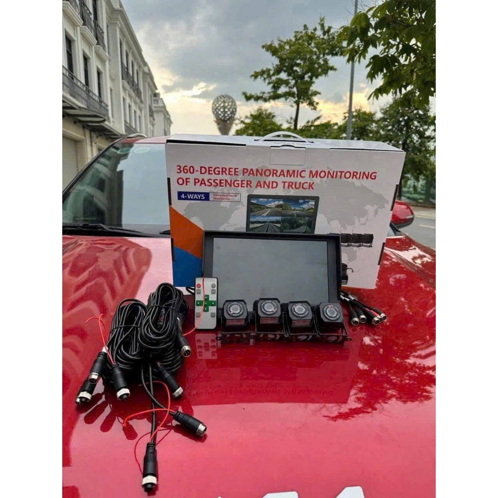 Camera 360 2 mắt,4 mắt dành riêng xe tải |độ phân giải 4k |quay đêm bao nét| ghi hành trình 4 mắt