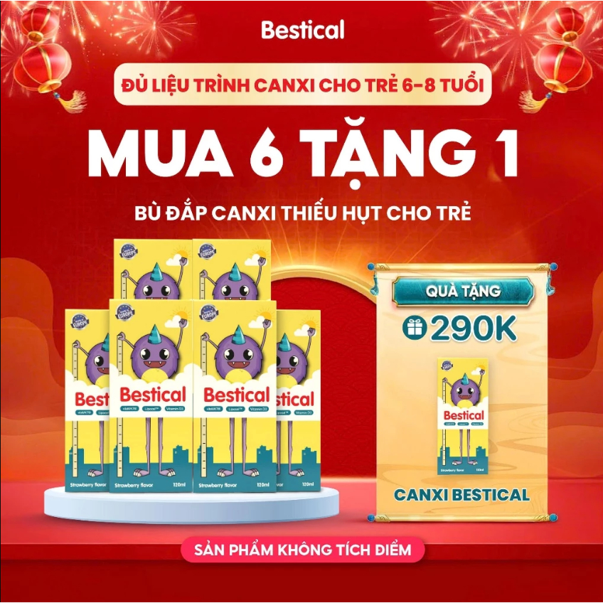 [DEAL HOT] - Combo 6 Canxi Bestical (Không tích điểm) - Tặng 1 Bestical