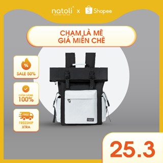 Balo leo núi đi du lịch NATOLI chất vải canvas nhiều ngăn thể thao cao cấp BST FOLD BACKPACK B10