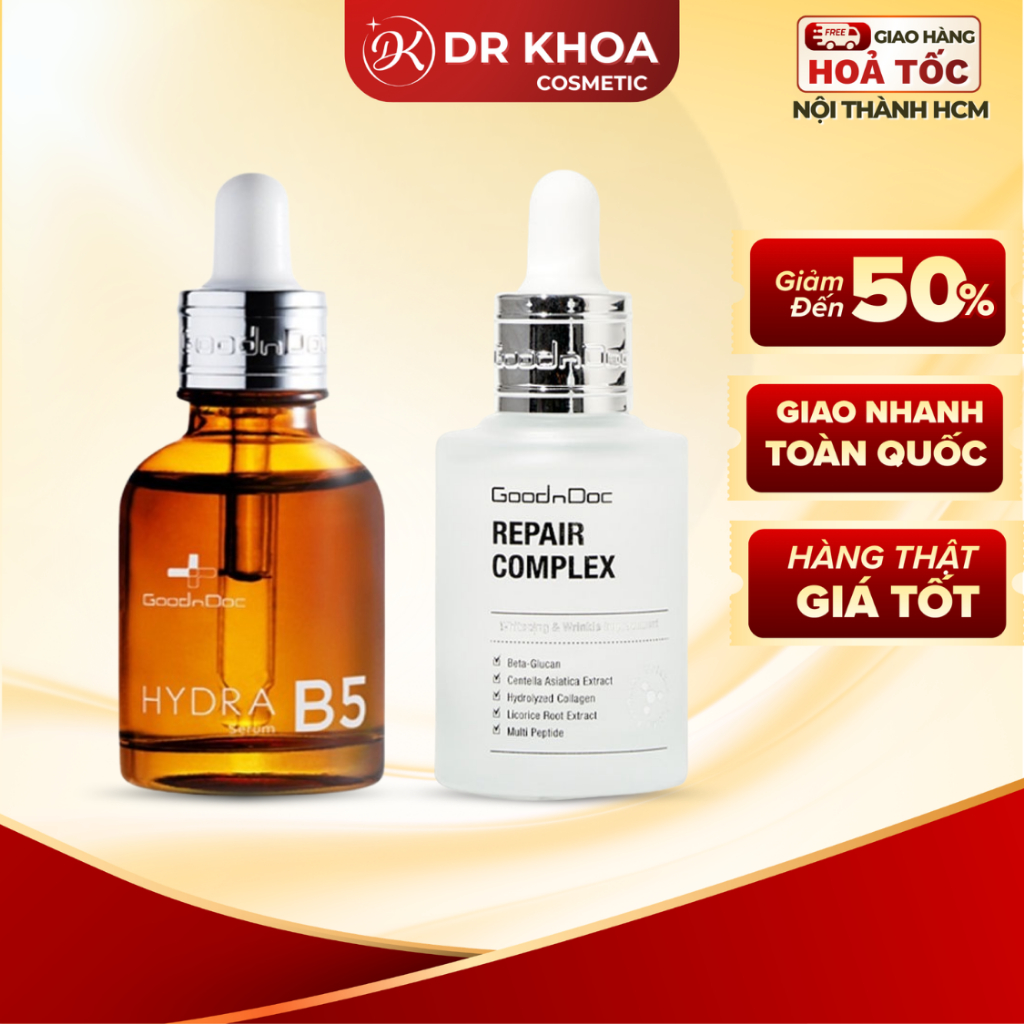 Serum GoodnDoc B5 Hydra, Repair Complex 30ml Cấp Ẩm Da