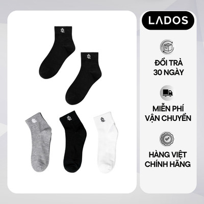 Tất Nam Cổ trung Lados-11006, Chất vải poly mềm thoáng khí, phong cách Unisex