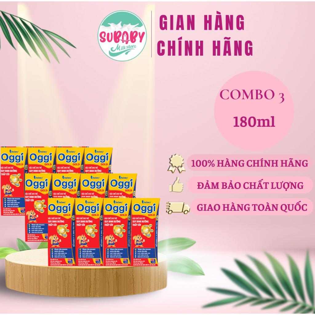 Sữa bột pha sẵn Vitadairy Oggi Gold 110ml/180ml