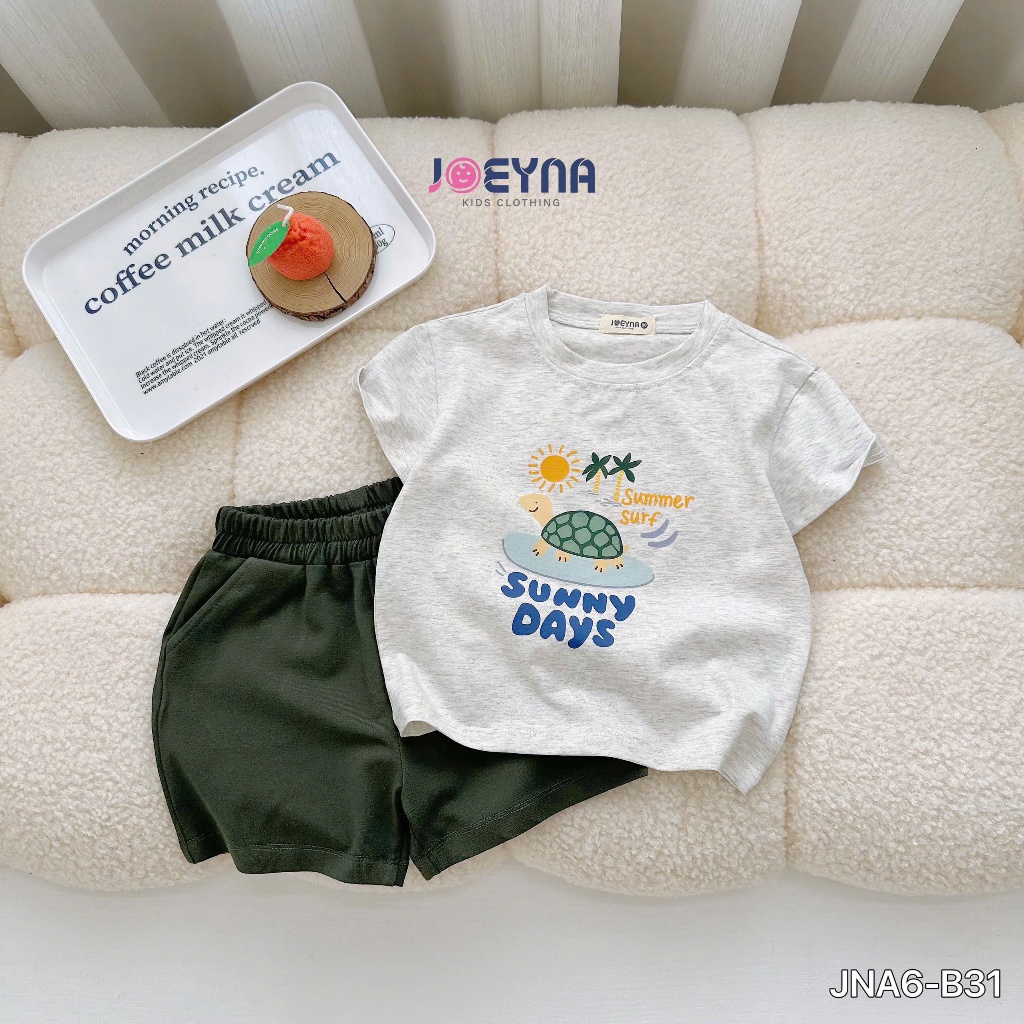Set bộ cộc Joeyna B31bé trai sunny days cho bé 8-23kg