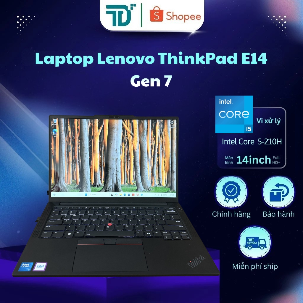 Laptop Lenovo ThinkPad E14 Gen 7 Core 5-210H/16GB/512GB/14" - Laptop 99%
