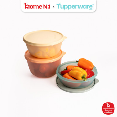 [RT] Bộ 3 hộp đựng thực phẩm Tupperware trữ khô và mát Modular Bowl Variety 1.9L 1.4L 950ml