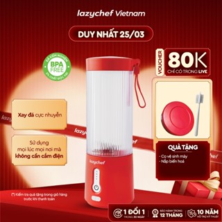 Máy xay sinh tố cầm tay Lazychef 3i﻿n1 450ml, xay đá cực nhuyễn, bảo hành chính hãng