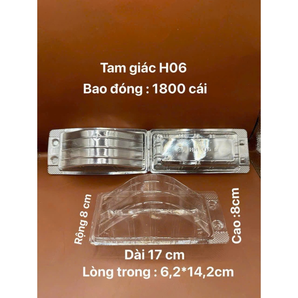 100 cái hộp mái nhà cao H06 dùng để đựng bánh