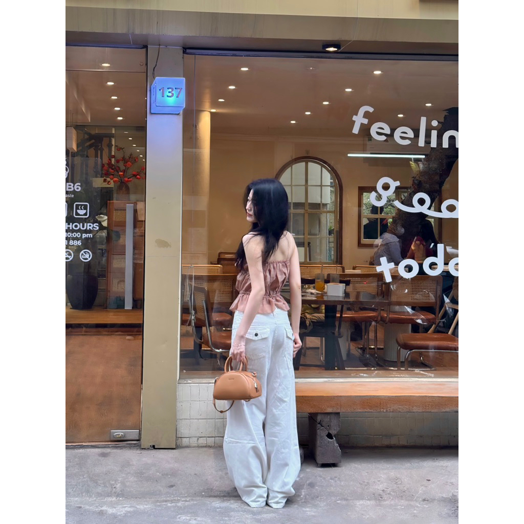 LIBEROSIS - Áo hai dây viền bèo NANCY TOP | BigBuy360 - bigbuy360.vn