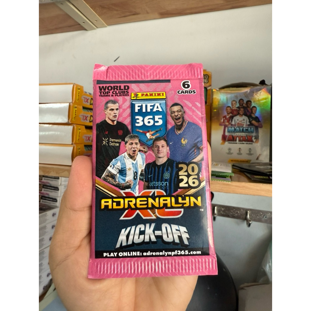 [ 1x Pack Lẻ PA KICK-OFF 365 2026 ] Pack Lẻ Thẻ Cầu Thủ Bóng Đá Panini Adrenalyn KICK-OFF 365 2026 2