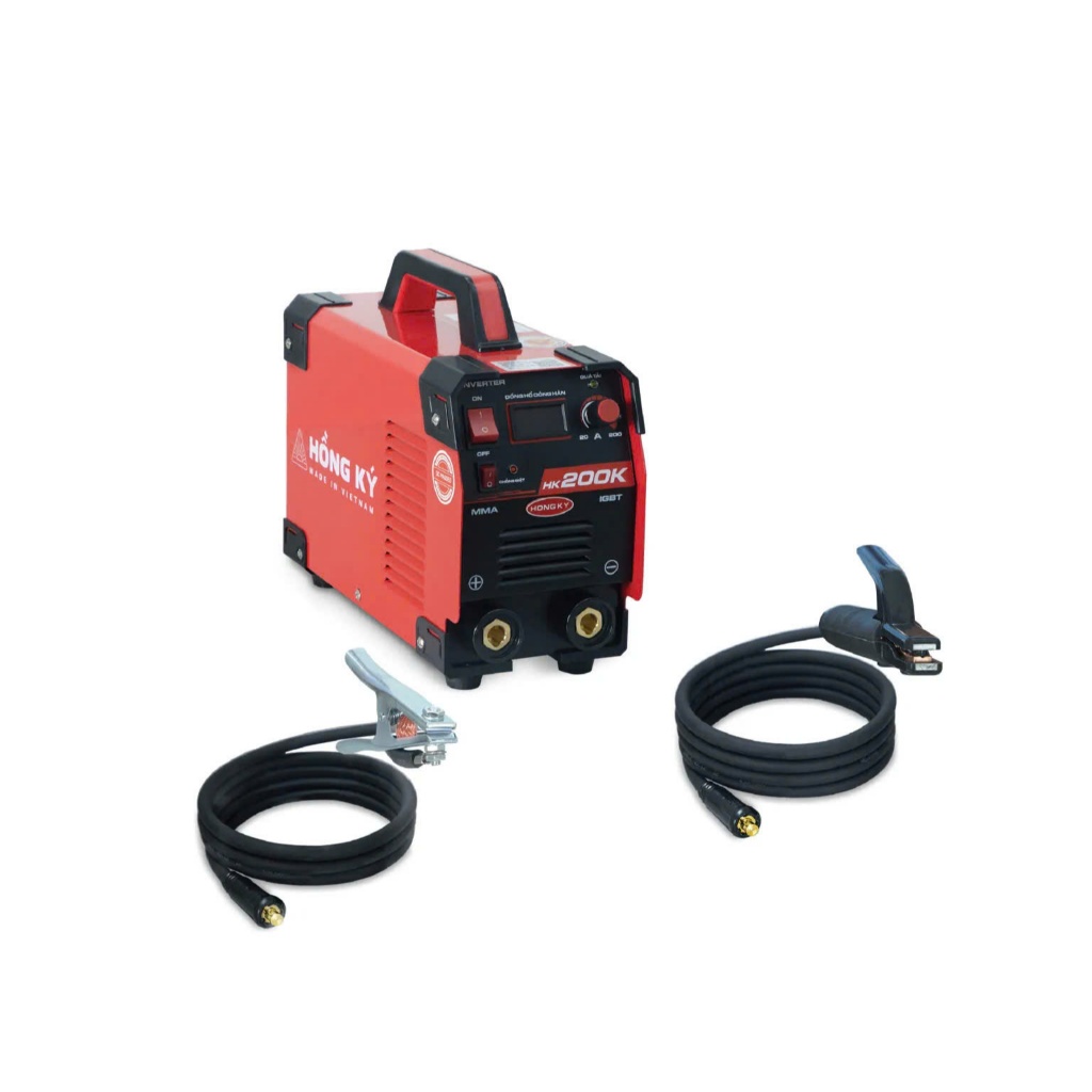 Máy hàn que chống giật Hồng Ký Eco HK200K | Công nghệ IGBT, Hàn que 2.6-4.0, Hàn que 3.2 liên tục, C