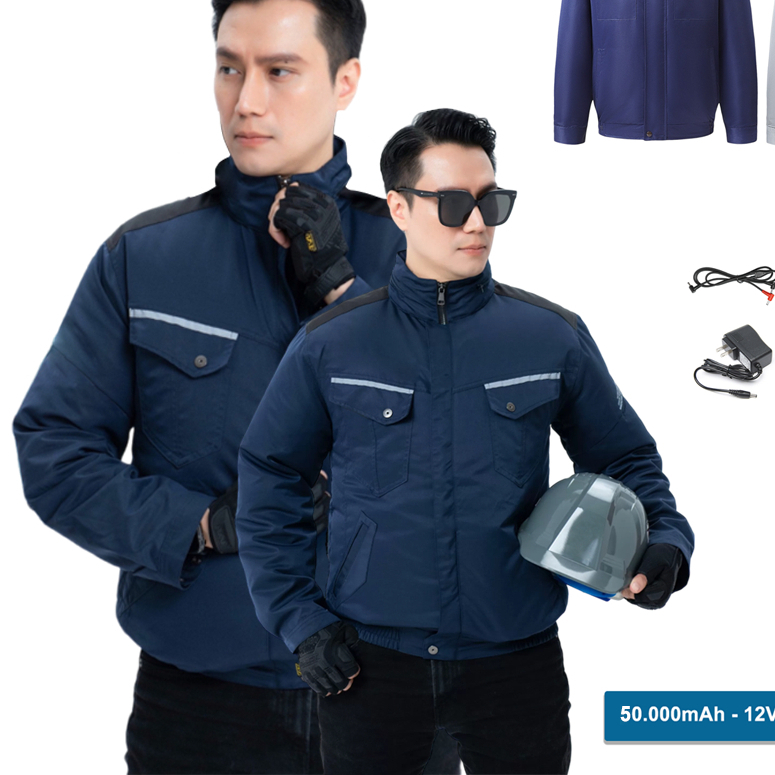 Áo Điều Hoà Nam Nữ AZILA BURTLE Quạt Không Chổi Than, Pin 18V - 20K mAh, Áo Gắn Quạt Chạy 9-12H