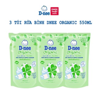 (top bán chạy)  combo 3 túi nước rửa bình dnee 550ml chính hãng thái lan