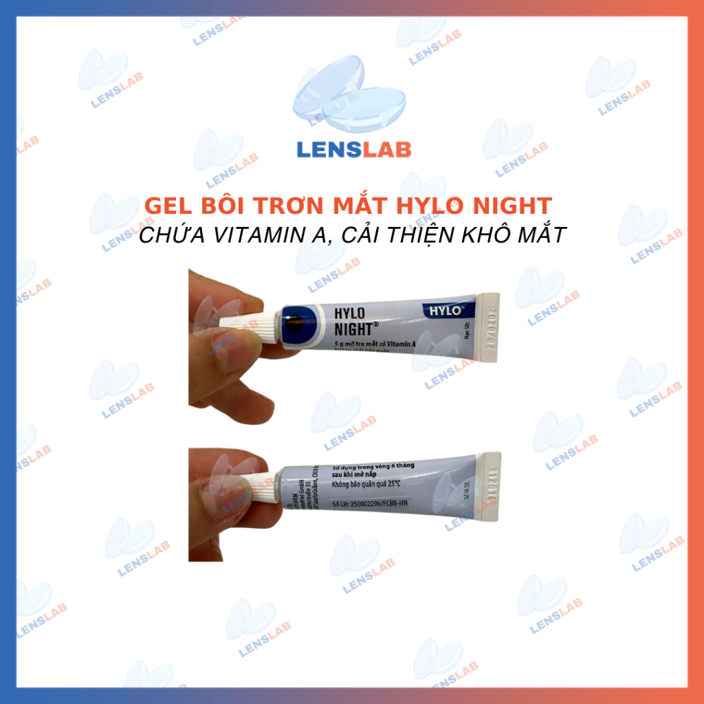 [DATE 2028] Gel tra mắt chứa Vitamin A Hylo night - Tuýp 5g