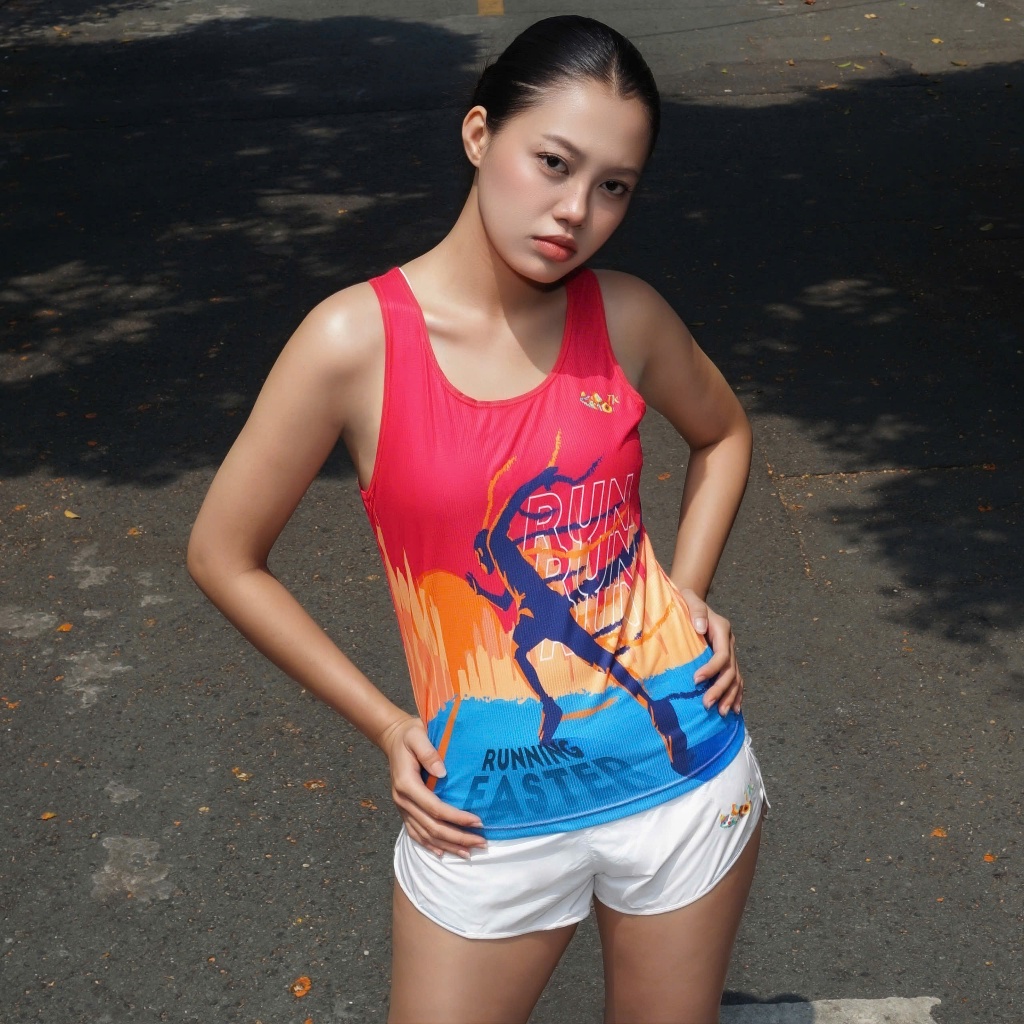 Áo Singlet nữ chạy bộ, Áo Singlet nữ thể thao chất liệu Super light, PHÙ HỢP MỌI MÔN THỂ THAO, ĐỒNG 