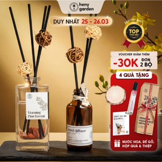 Tinh Dầu Thơm Phòng Khuếch Tán Cắm Que Quà Tặng HENY GARDEN Mùi Hương Thư Giãn