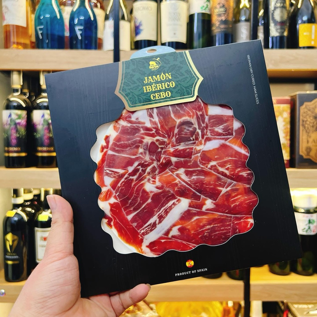 Thịt heo muối Iberico Cebo cắt lát 100g