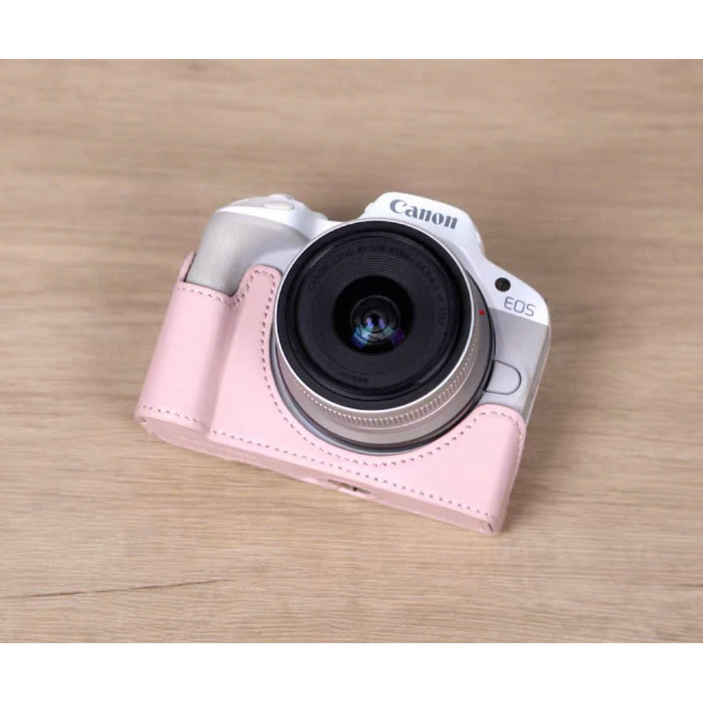 [SẴN HCM] BAO DA - HALF CASE da thật cho dòng Canon 𝐑𝟓𝟎/𝐑𝟏𝟎𝟎 - Vỏ Ốp Máy Ảnh