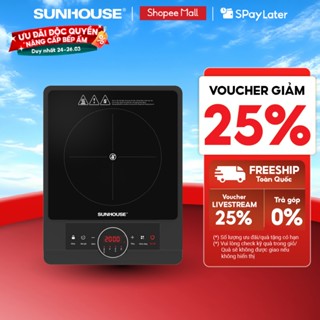 Bếp hồng ngoại Sunhouse SHD6012A - Công suất 2000W - Mặt kính pha lê - Chế độ hẹn giờ - Khóa trẻ em - Đa chức năng