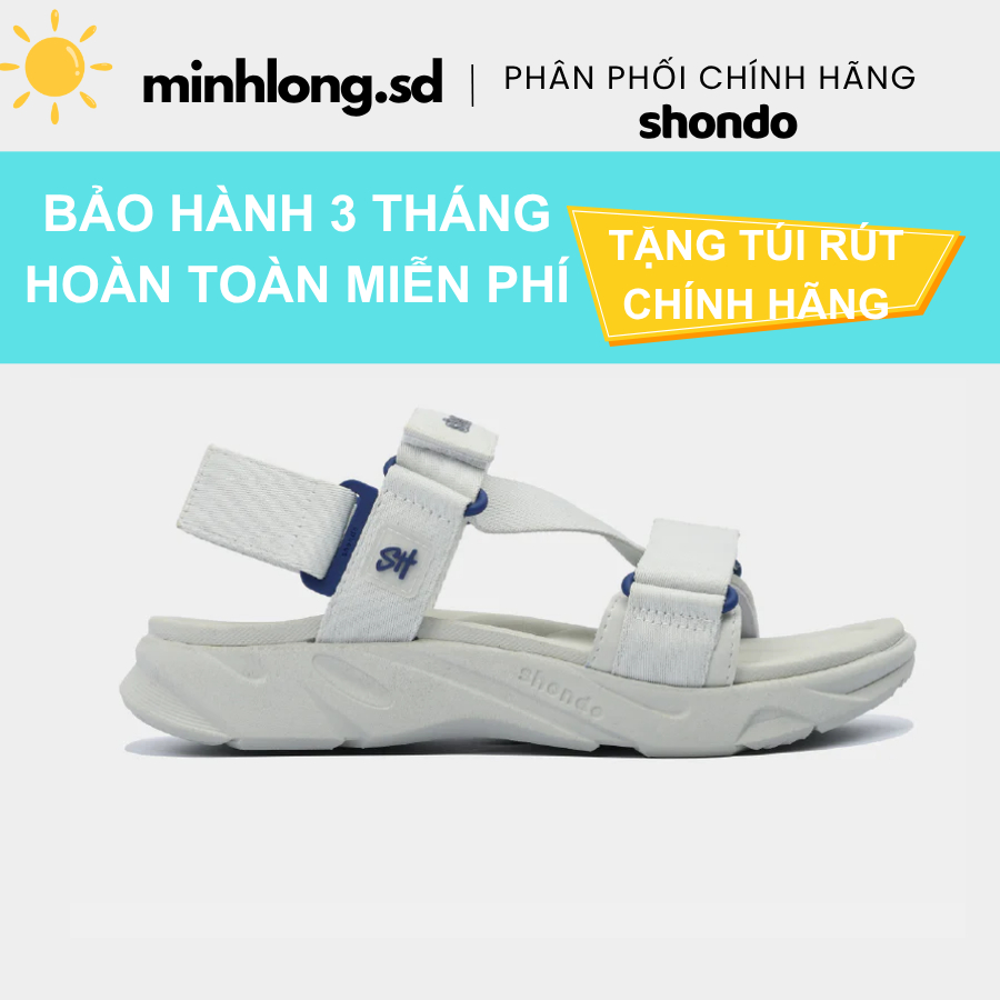 Giày Sandal Nam Nữ Shondo F8 Ver.2 Thời Trang Êm Ái Màu Xám Rêu F8M2323