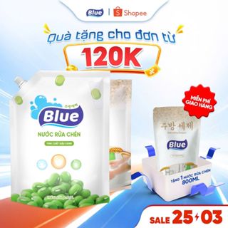 Nước Rửa Chén Blue Hàn Quốc, An Toàn Cho Da Tay, Loại Bỏ Dầu Mỡ, Làm Sạch Các Vết Bẩn Cứng Đầu