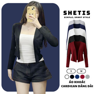 Áo Khoác Cardigan Nữ Dáng Dài - Tay Dài Thun Borip Co Giãn Có Size S-M Basic/ Dễ phối - A728