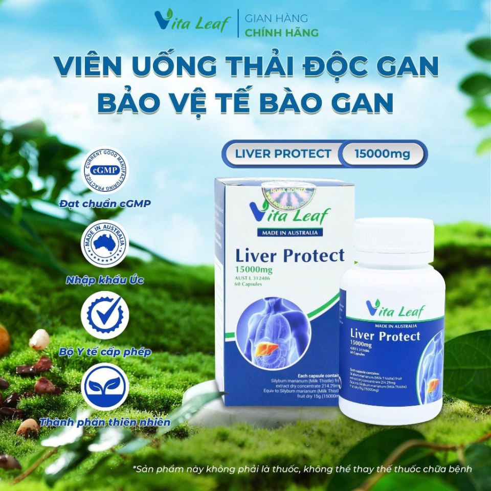 Rosa Bonita Liver Protect 60 viên – Viên uống hỗ trợ giải độc gan, mát gan