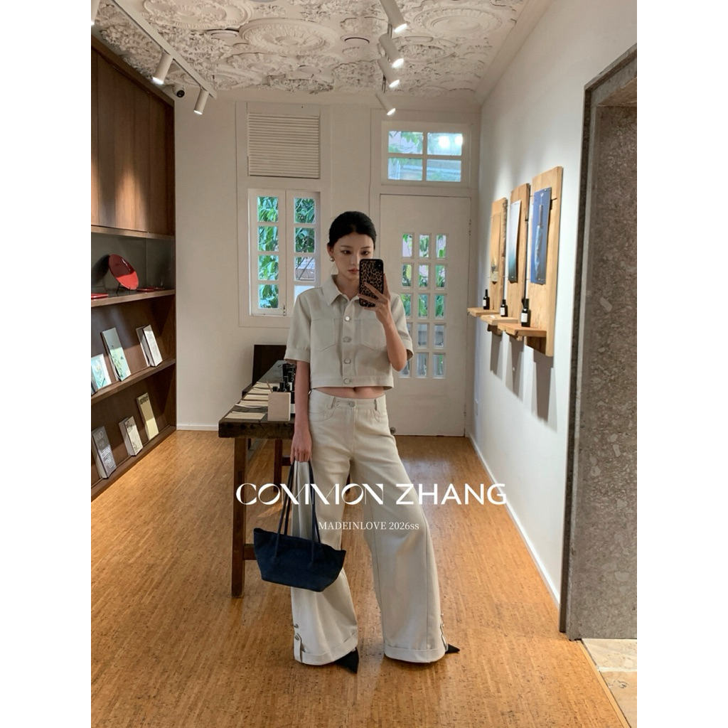 Áo jean dáng ngắn style Korean chất đẹp xịn M0939