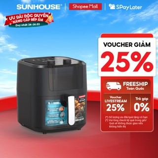 Nồi chiên không dầu 9L Sunhouse SHD4037 - Công nghệ Rapid Air 360 độ - Chống dính Whitford siêu bền