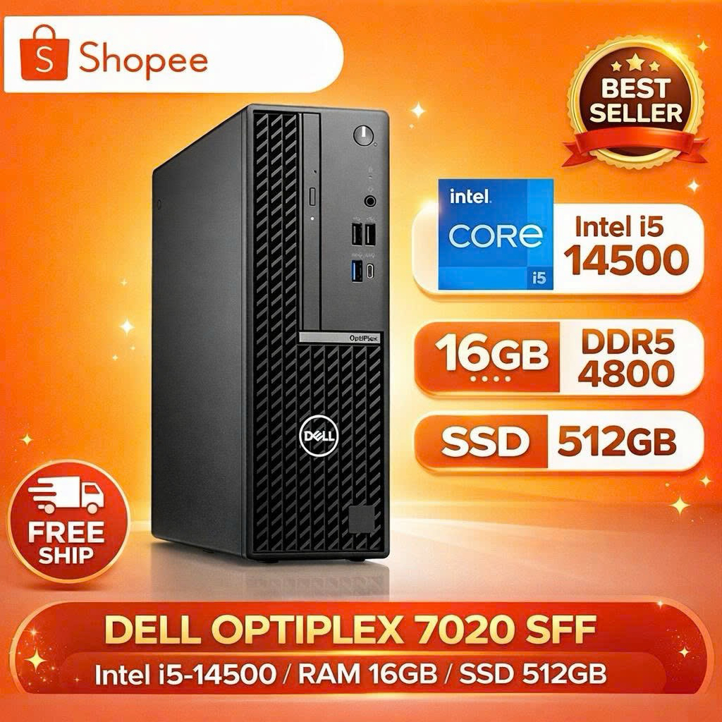 Máy tính để bàn Dell Optiplex 7020 SFF i5 14500 siêu mạnh