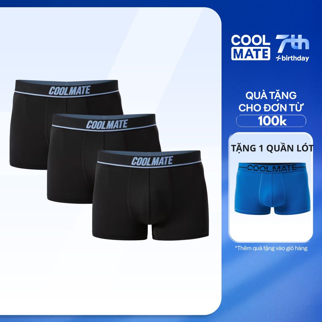 [Mua 3 tặng 1] Quần Lót Nam Trunk Active Mesh Coolmate Outlet