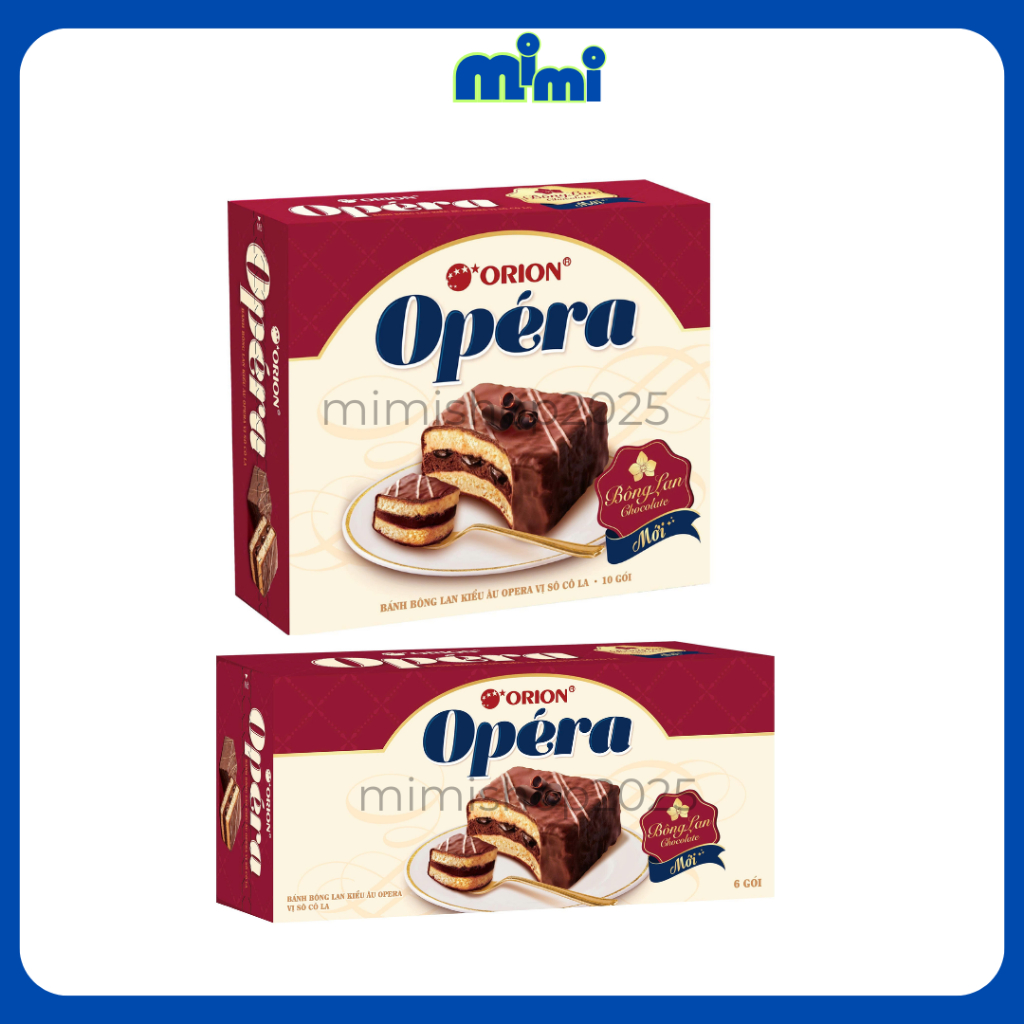Bánh Bông Lan Kiểu Âu Opera Orion Vị Sôcôla Hạt Phỉ