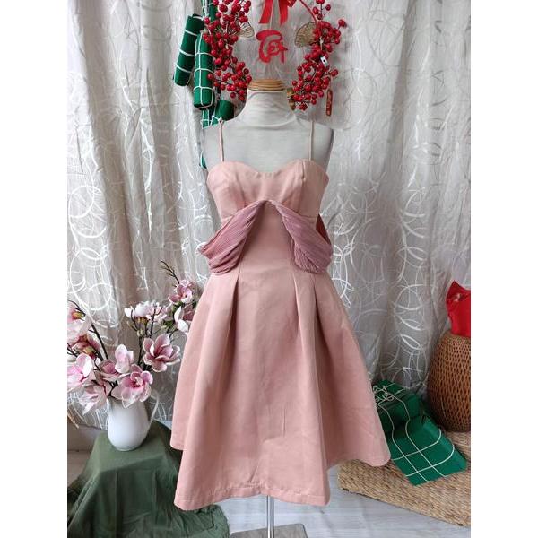 BYMO PASS - Thanh lý Đầm tafta 2 dây - Size M