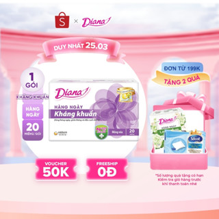 Băng vệ sinh Diana hàng ngày Sensi kháng khuẩn gói 20 miếng