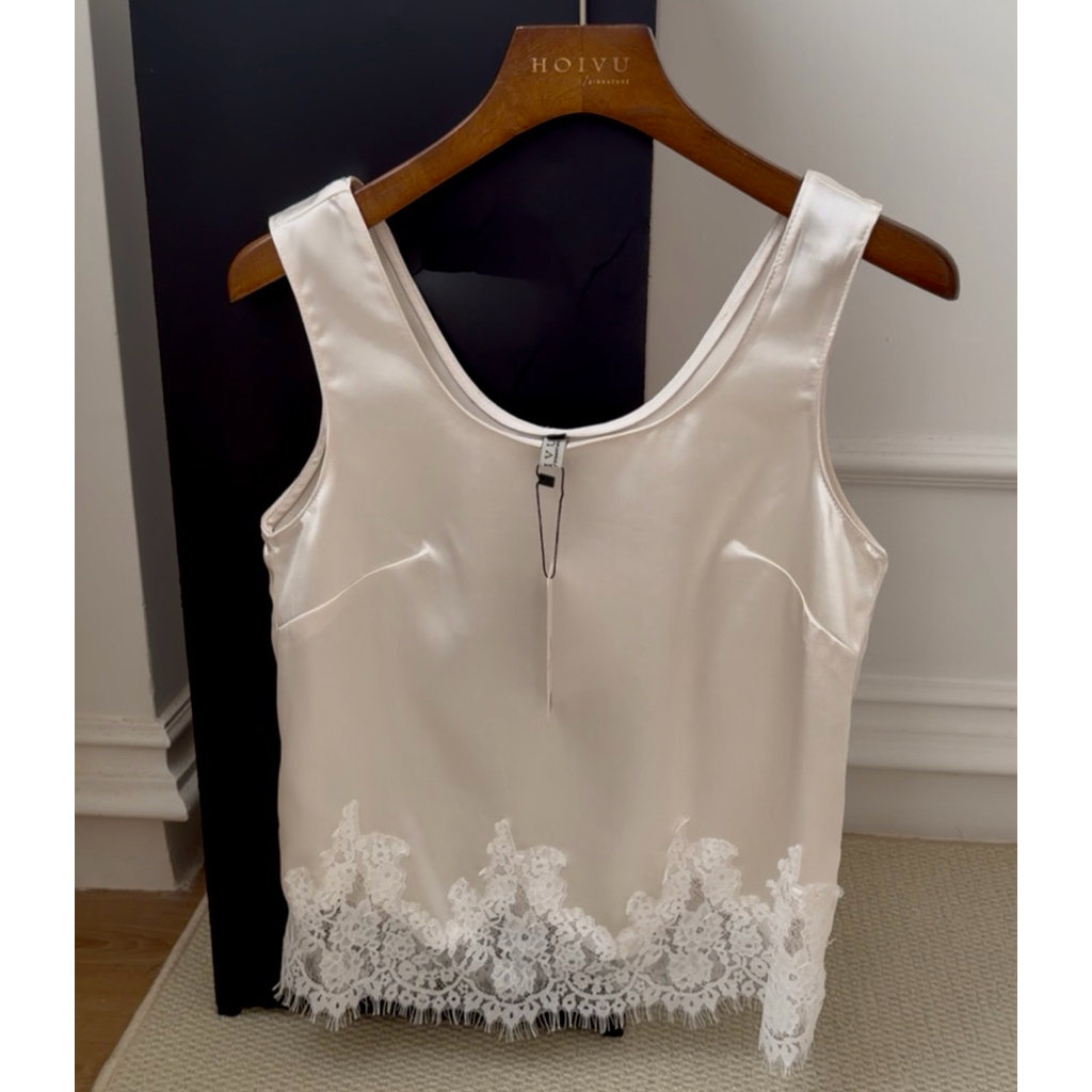 áo ba lỗ lụa tanktop kiểu dáng basic thanh lịch HOIVU Lina top