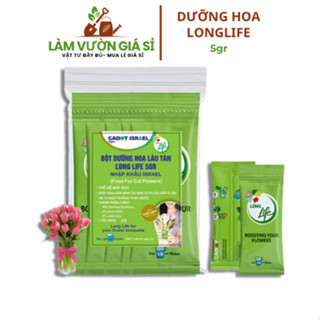 10 Gói Dưỡng Hoa Tươi Lâu Longlife, Phân Bón Cho Hoa Cắt Cành, Gói 5gr, Lâu Tàn, Không Hôi Nước