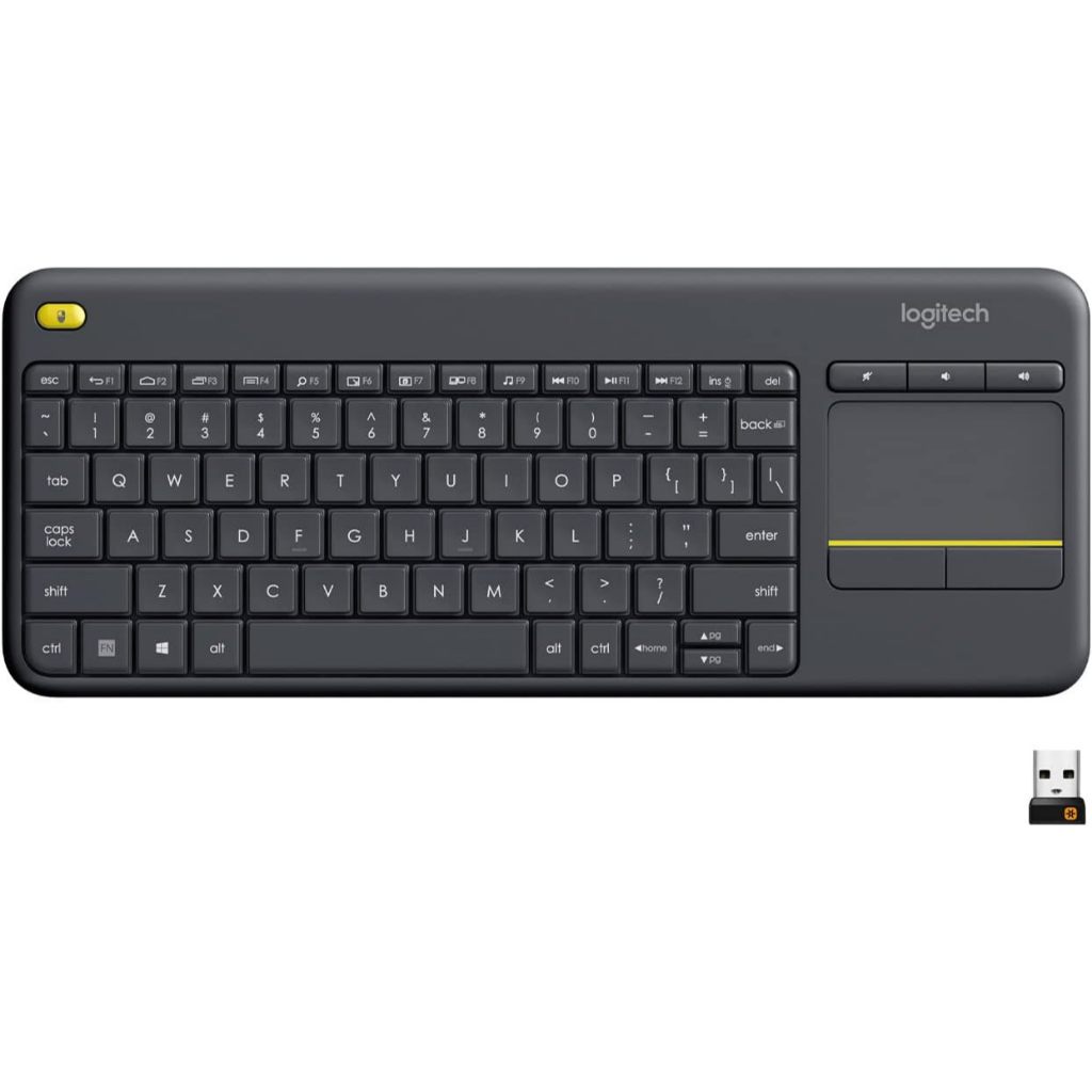 Bàn phím không dây Logitech K400 Plus, có touchpad để kết nối PC - TV, Laptop
