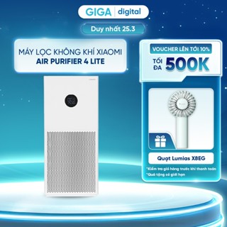 Máy lọc không khí Xiaomi 4 Lite - Bản quốc tế - Lọc bụi mịn, phấn hoa... hiệu quả