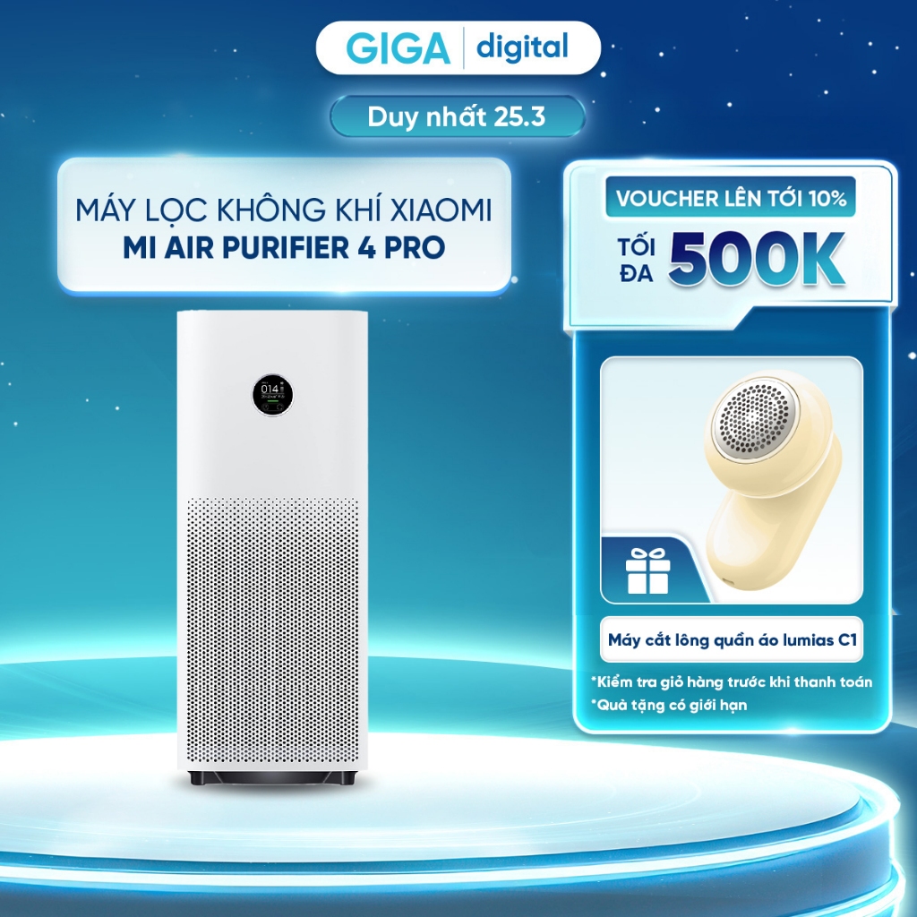 Máy lọc không khí Xiaomi Mi Air Purifier 4 Pro - Chính hãng - BH 12 tháng